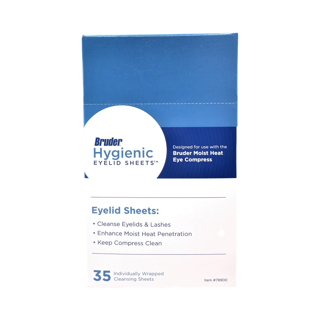 BRUDER Hygienic Eyelid Sheets. 35 Pack. Use With Moist Heat Mask – Bye ...