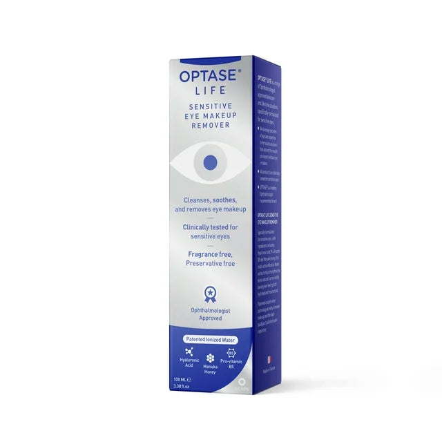 Desmaquillante de ojos sensibles OPTASE LIFE - Sin fragancia ni conservantes