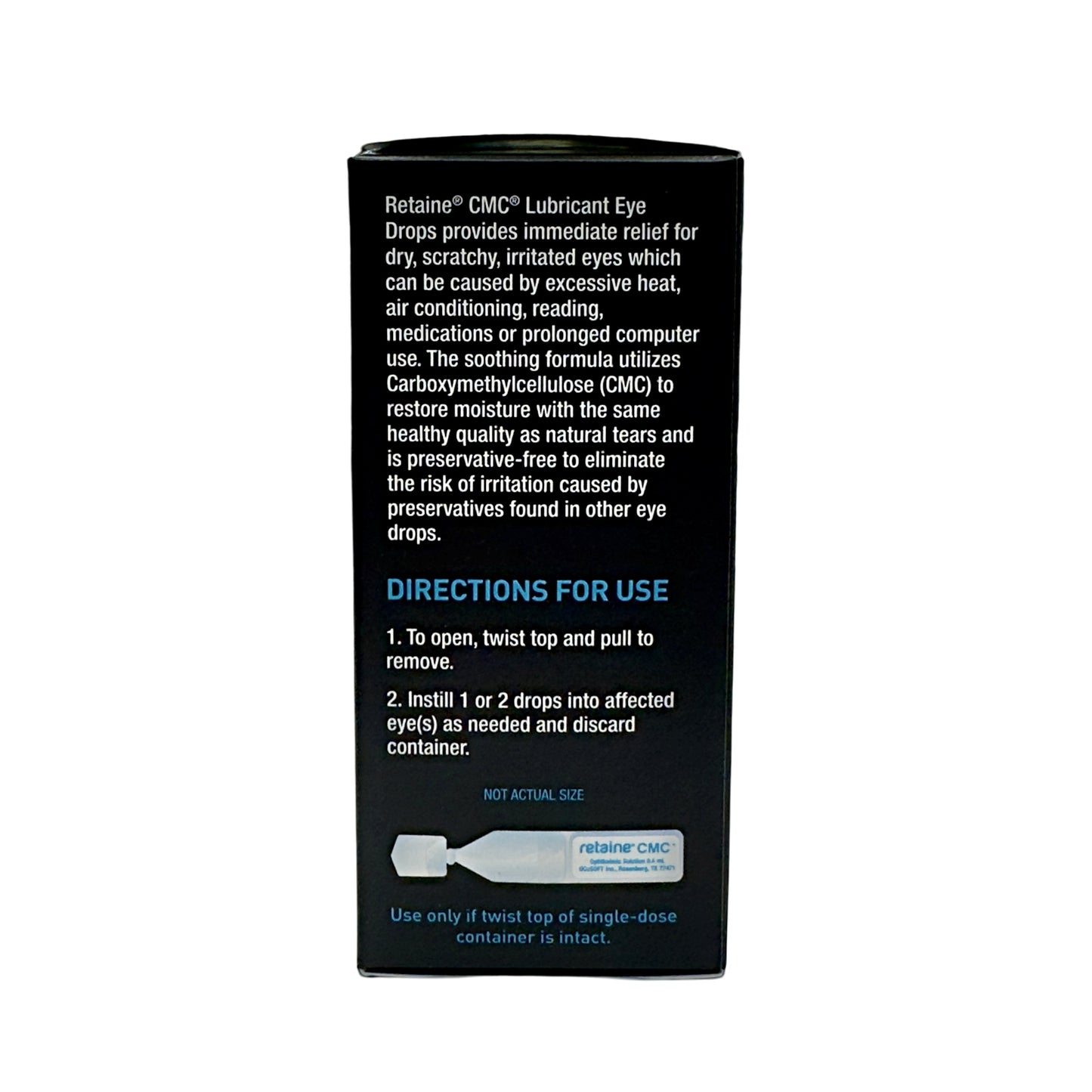 Gotas oftálmicas lubricantes Retaine CMC de 0,4 ml - 30 unidades