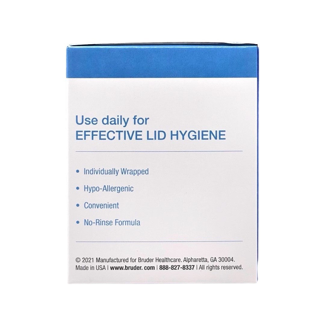 Bruder Hygienic Eyelid Cleansing Wipes - 30 Pre-Moistened Wipes