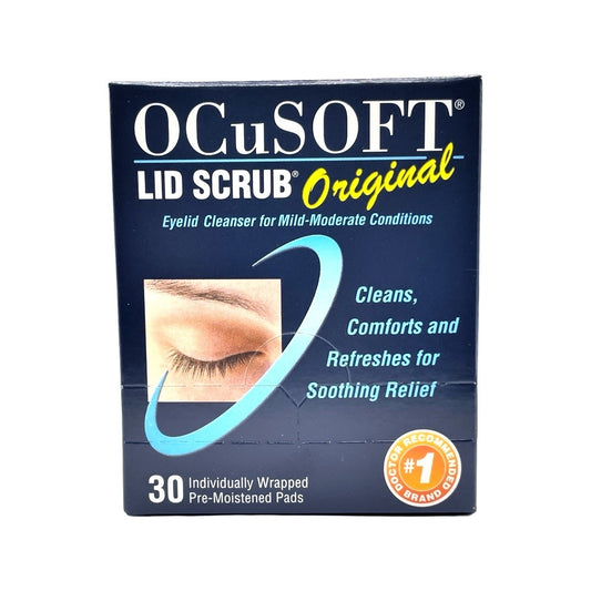 Limpiador de párpados original OCuSOFT Lid Scrub, 30 unidades