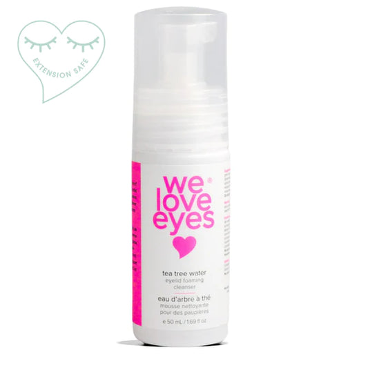 Nos encantan los ojos: Limpiador espumoso para párpados con agua de árbol de té - Vegano. Totalmente natural.