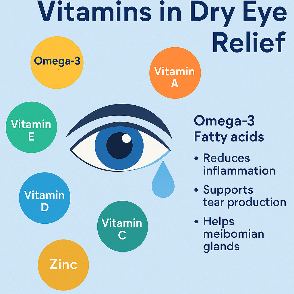The Role of Vitamins in Dry Eye Relief: What You Need to Know