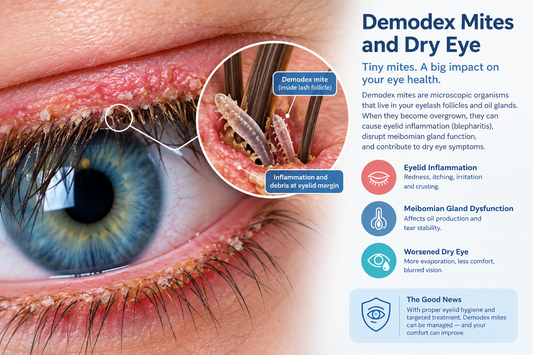 Demodex Mites and Dry Eye: Symptoms, Causes & Treatment