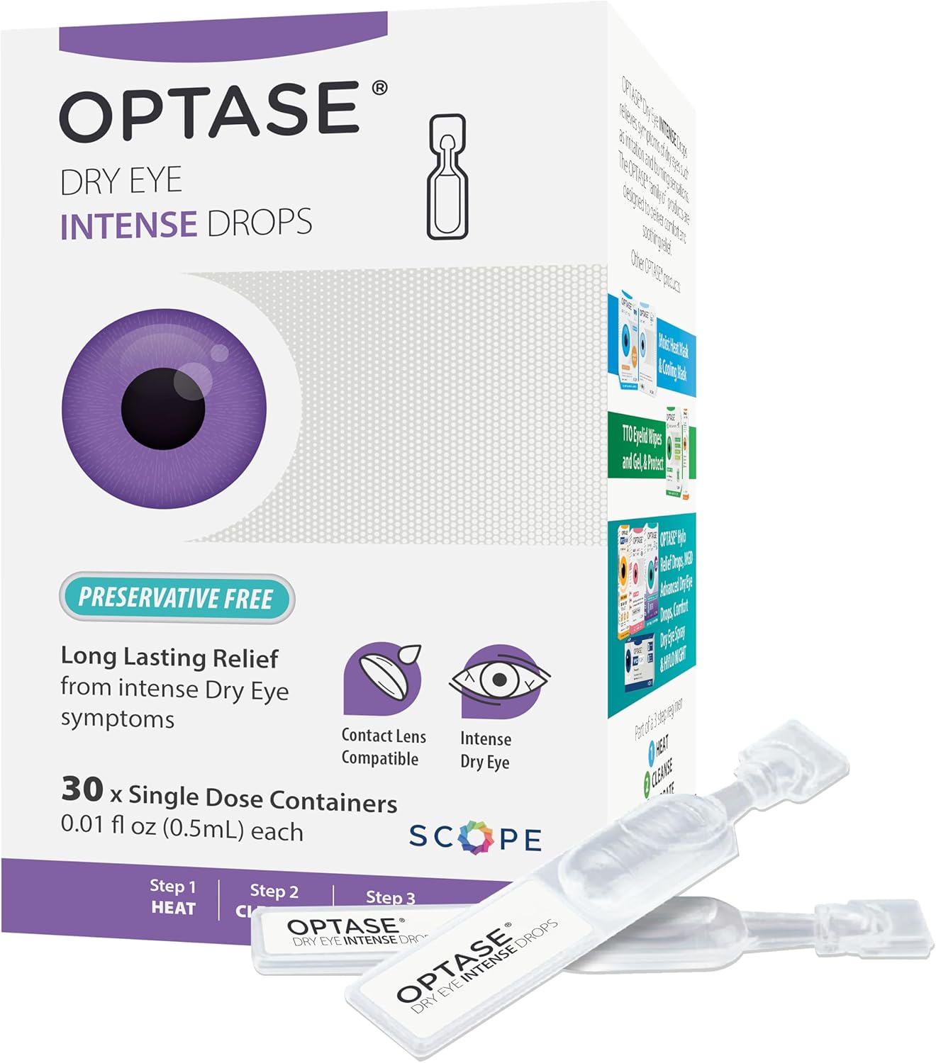 OPTASE® Dry Eye Intense Drops – 30 Single Dose Vials