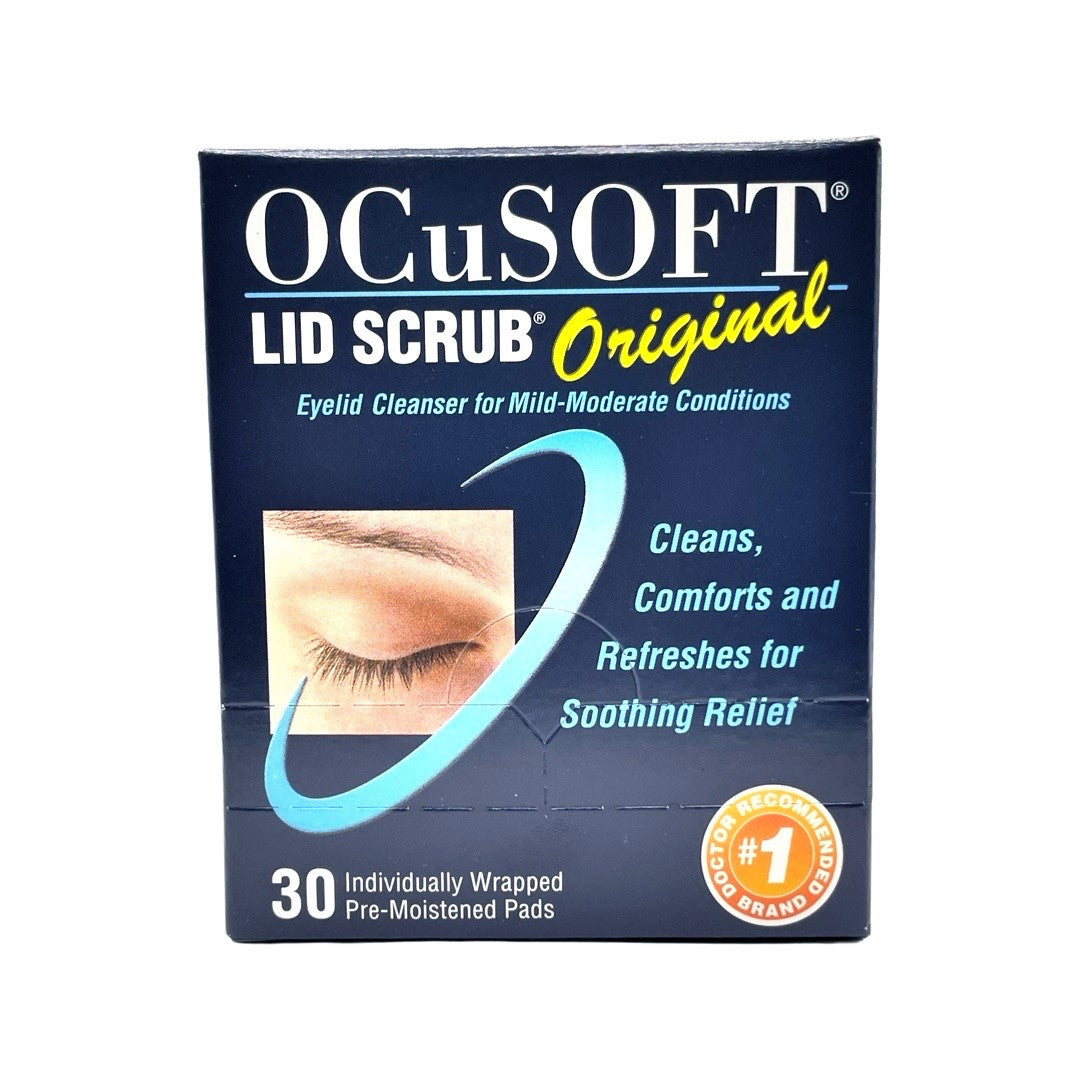 OCuSOFT Lid Scrub Original Eyelid Cleanser, 30 Count