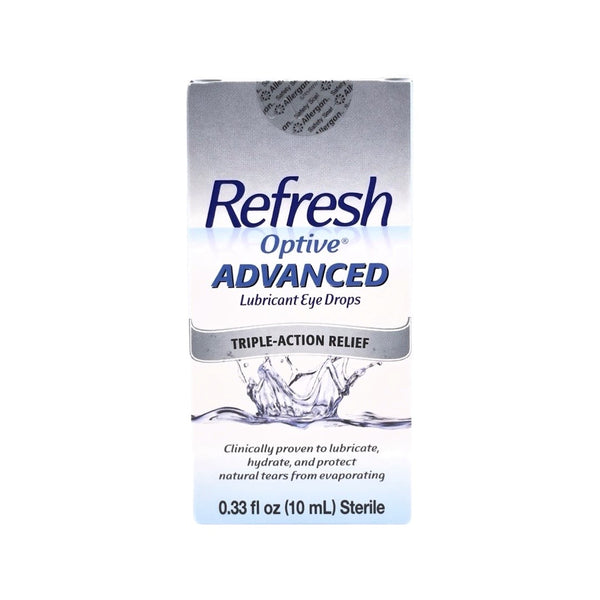 Refresh Optive Advanced Eye Drops 10 mL Bottle – Bye Dry Eyes
