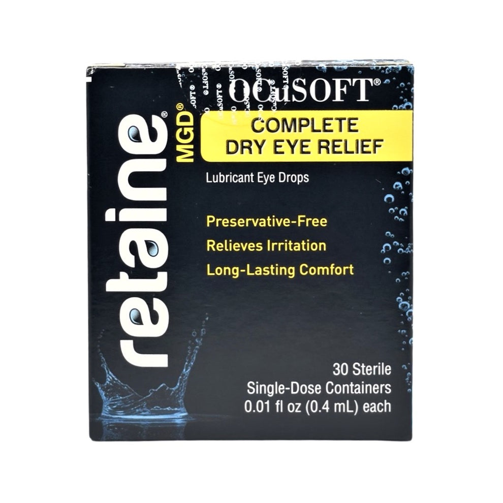 Ocusoft Retaine MGD Eye Drops 30 Vials (PreservativeFree) Bye Dry Eyes
